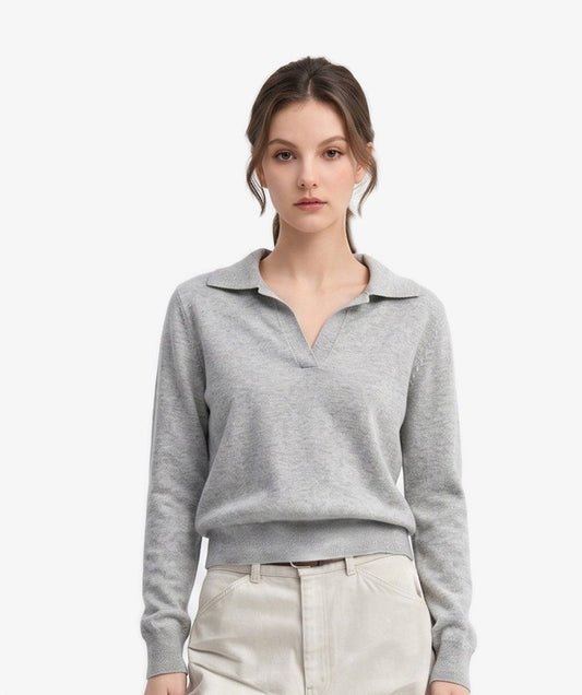 The Kensington 420G Heavyweight Cotton-Blend Polo Sweater